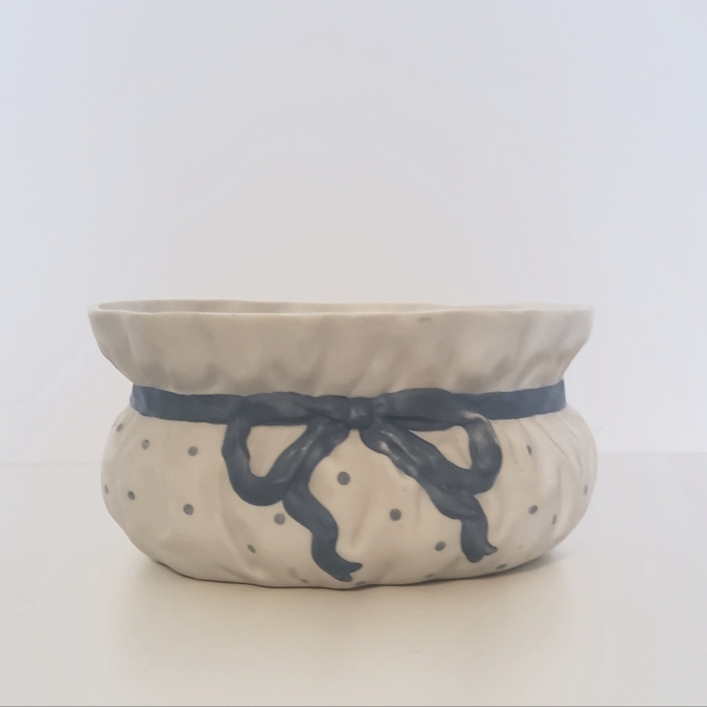 FTD 1991 Especially For You Ceramic Ribbon Bowl Planter